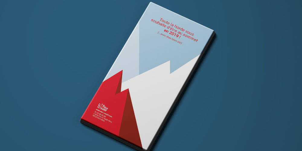 Packaging perspective chocolat Noël