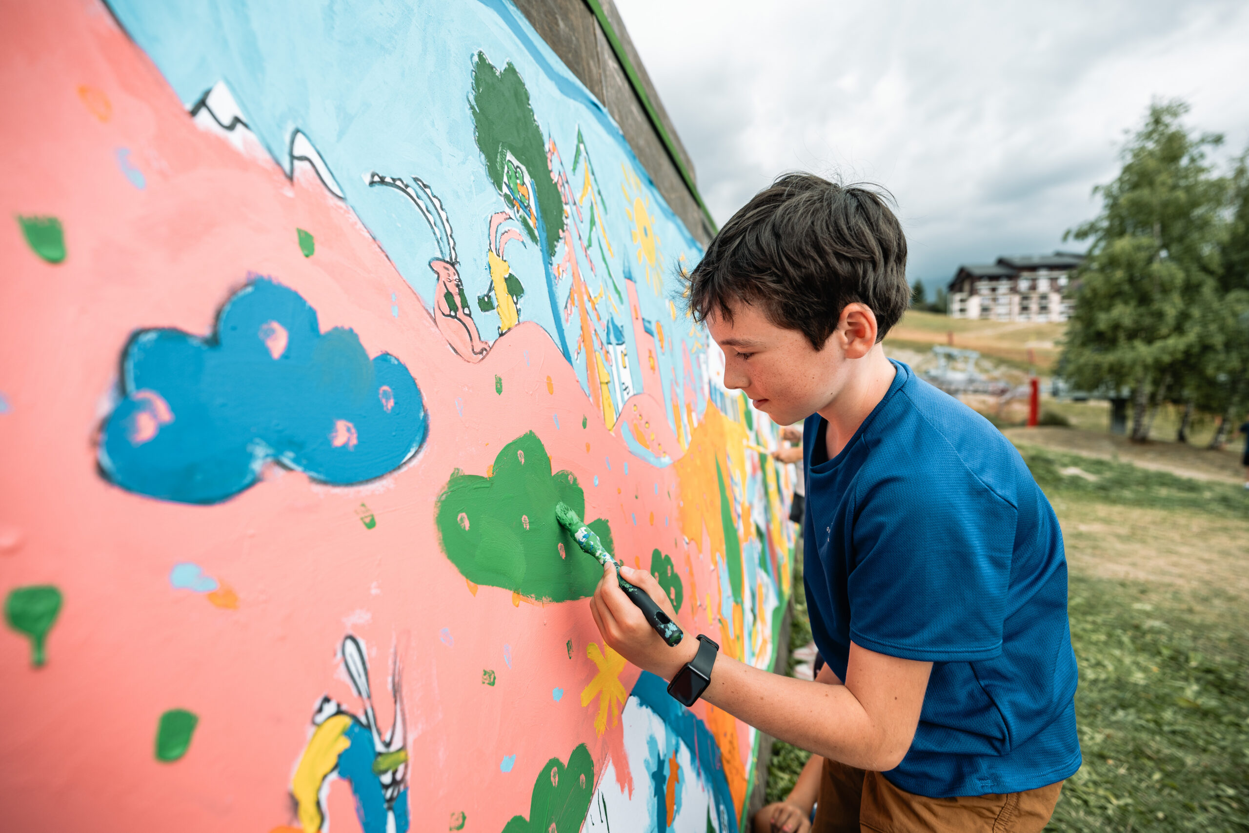 ©Yann Allègre - Semaine des Pitchouns - mardi (2) Fresque - Yann Allegre© 2